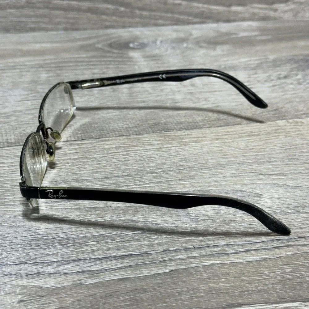 Ray-Ban RB 8588 Titanium Eyeglass‎ Frames 52-18-140 Semi Rimless Black